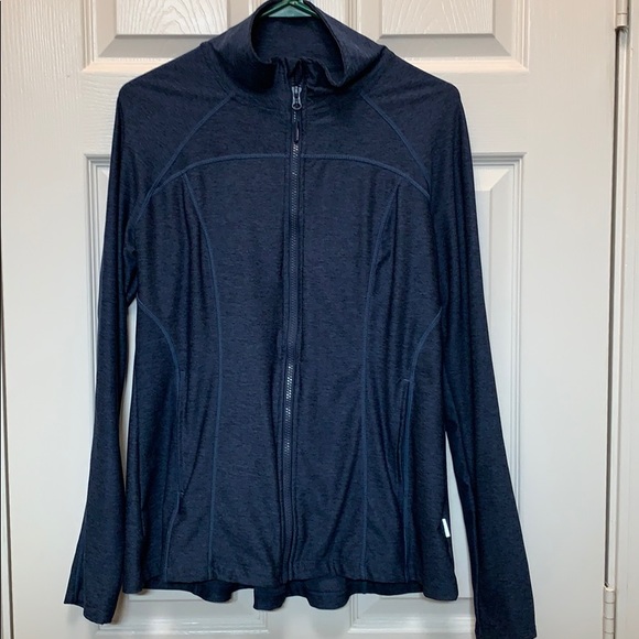 mondetta pleat back zip jacket